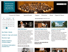 Tablet Screenshot of madisonsymphony.org